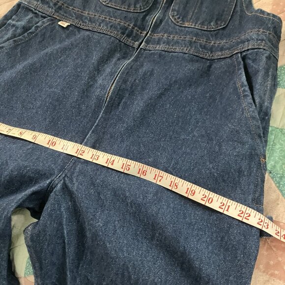 Vintage Big Bill Overalls Mens 42 Blue Denim Workwear Dungaree Bib One Piece Zip - Picture 12 of 13